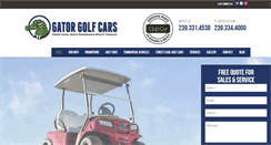 Desktop Screenshot of gatorgolfcars.com